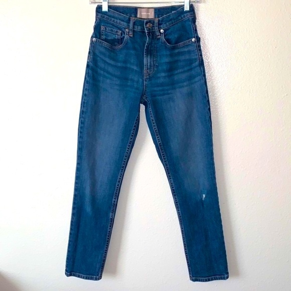 EVERLANE HIGH WAIST STRAIGHT JEANS SIZE 24 REGULAR